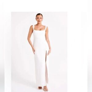 NWT Verana Backless Satin Maxi Dress